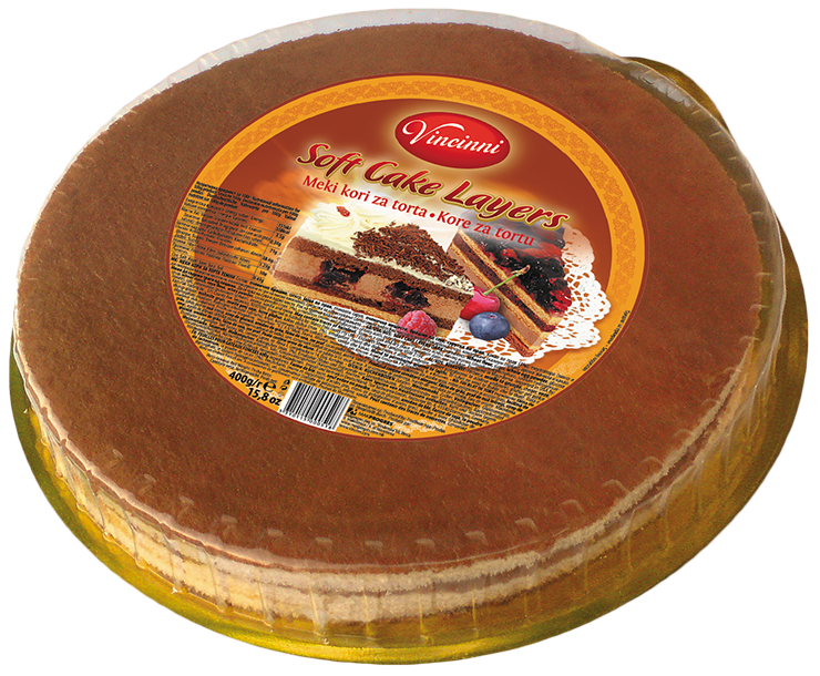 Vincinni Soft Cake Layers Dark 400gr