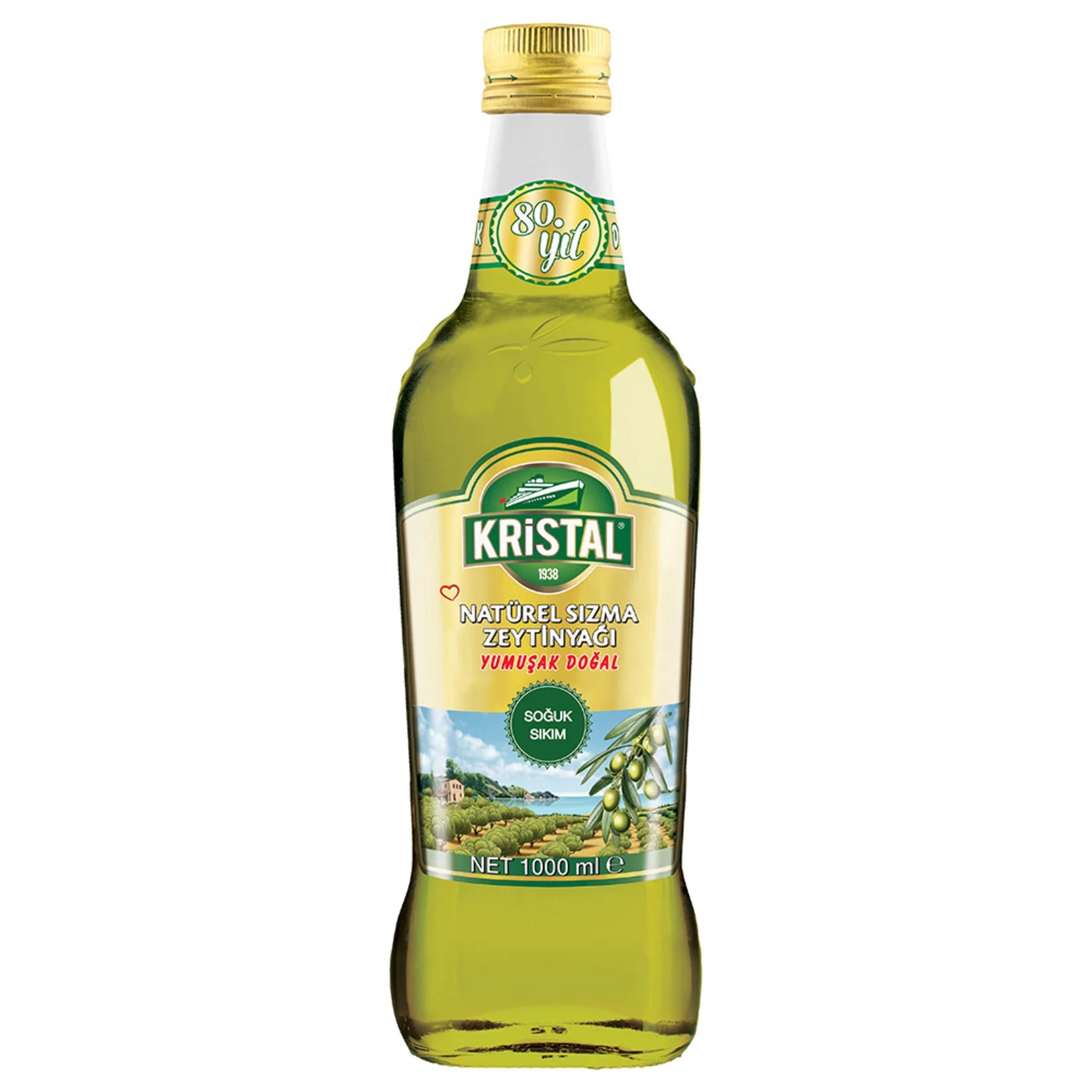 Kristal Zeytinyag Extra Virgin Olive Oil Soft 1lt