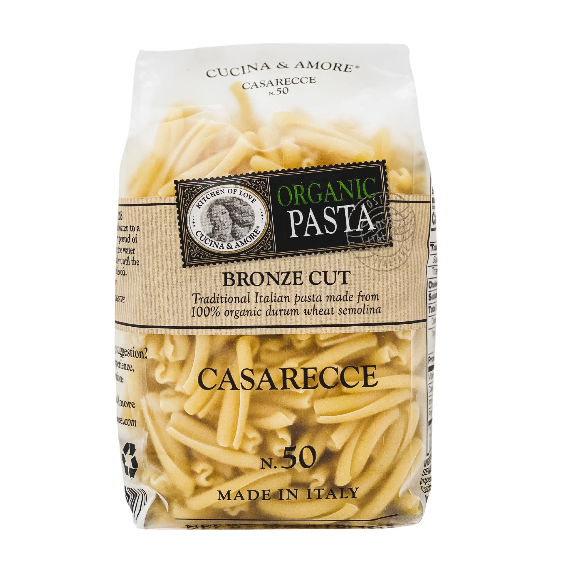 Cucina & Amora Organic Casarecce Pasta 16oz