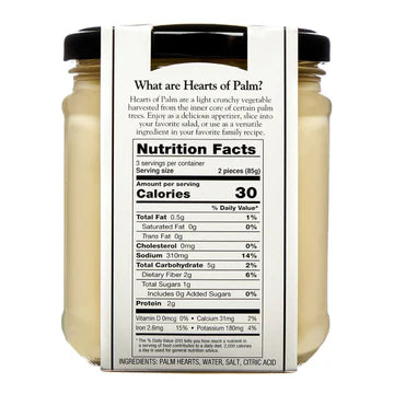 Cucina Amore Hearts Of Palm In Brine Jar 14.50oz