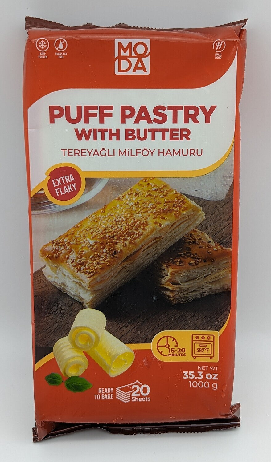 Moda Puff Pastry With Butter 35.3oz