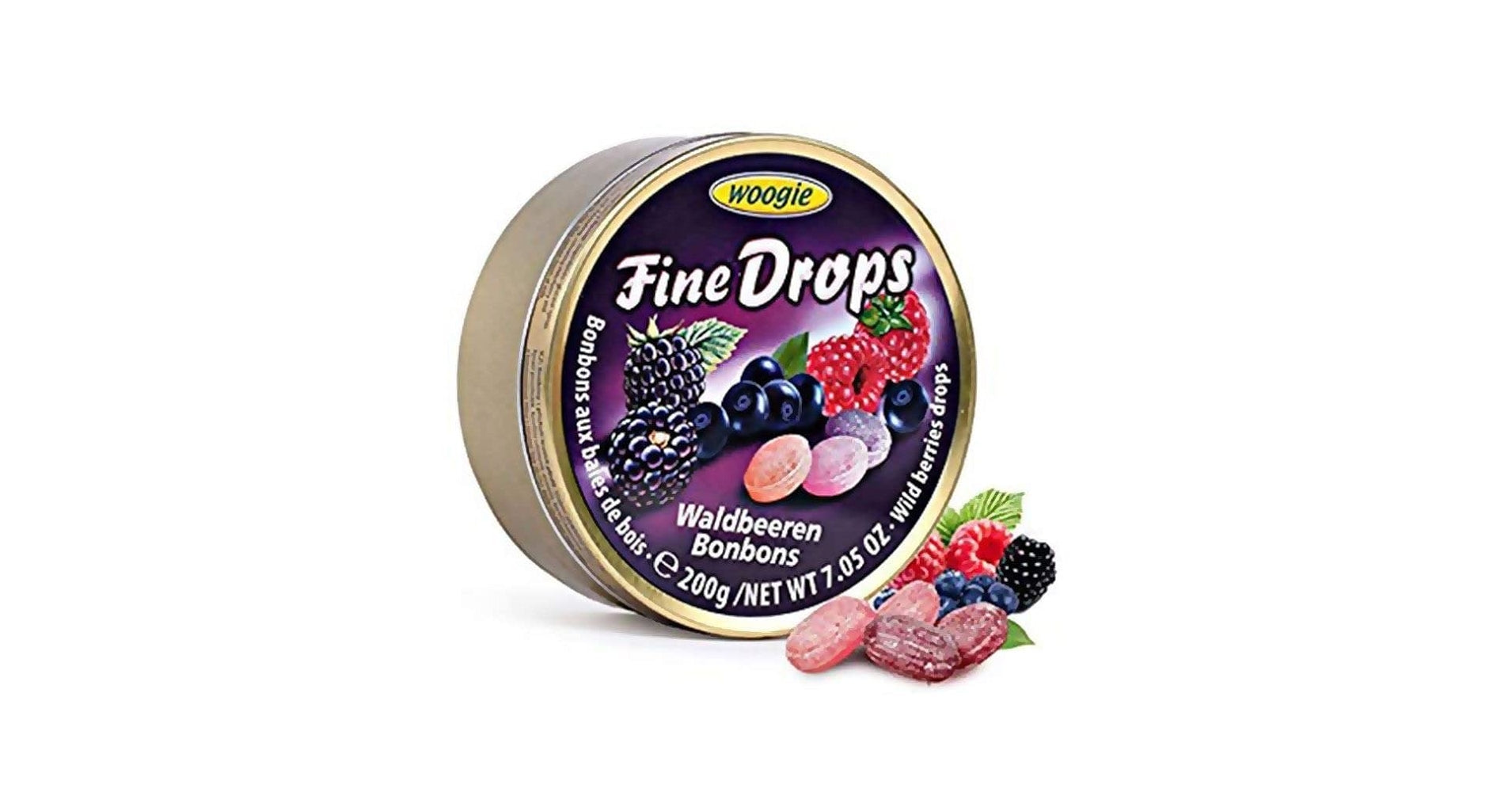 Woogie Wild Berries Fine Drops 200gr