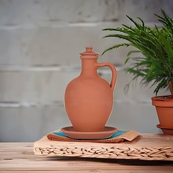 Hakan Clay Pitcher 3pcs Set Anadolu Large Set 3.76lt