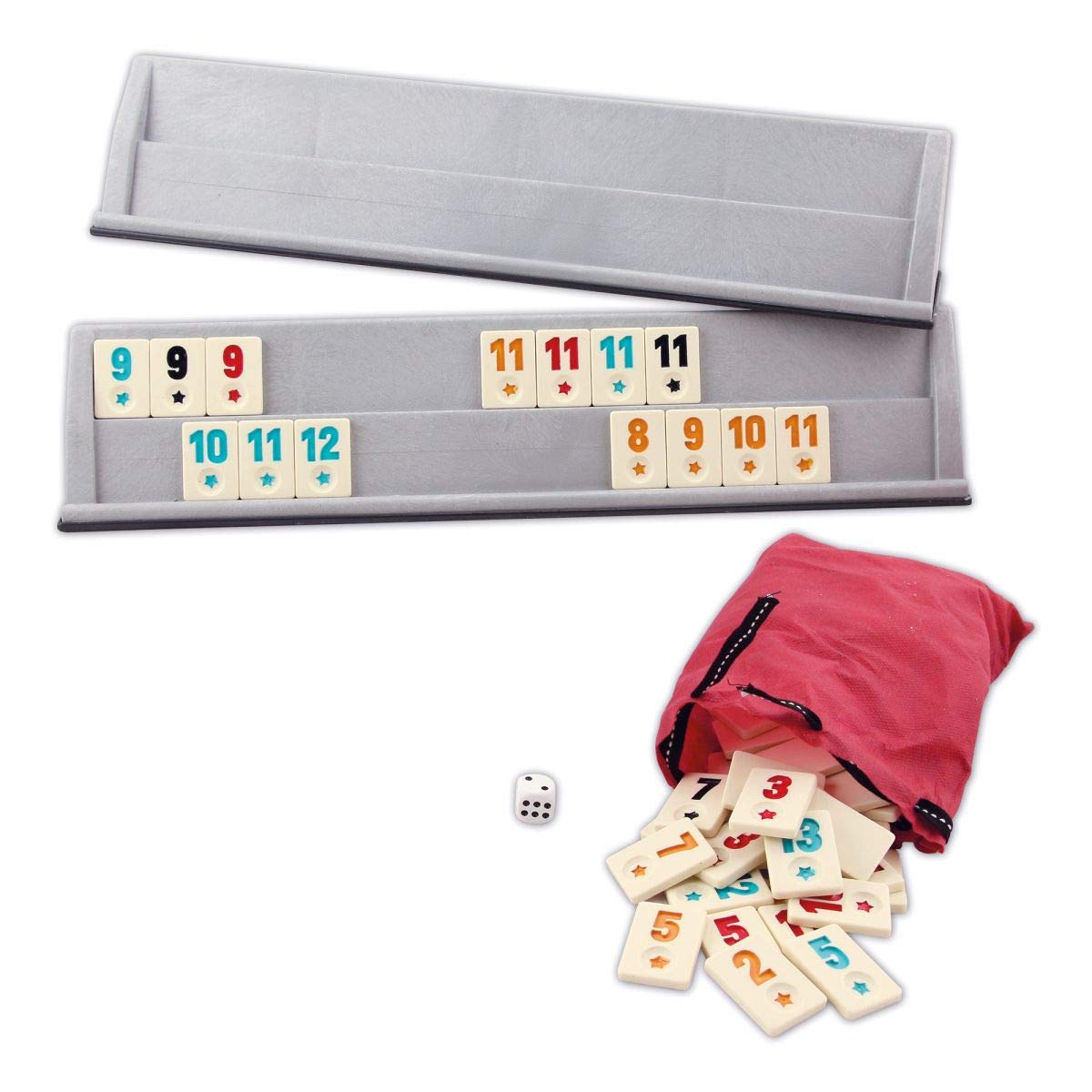 Okey Takimi Rummy Tile Game Set Plastic Flash
