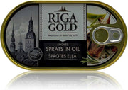 Riga Smoked Sprats Briv Oval 190gr