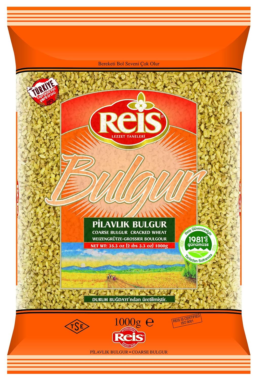 Reis Brown / Whole Wheat / Pilavlik Bulgur 2.2lb