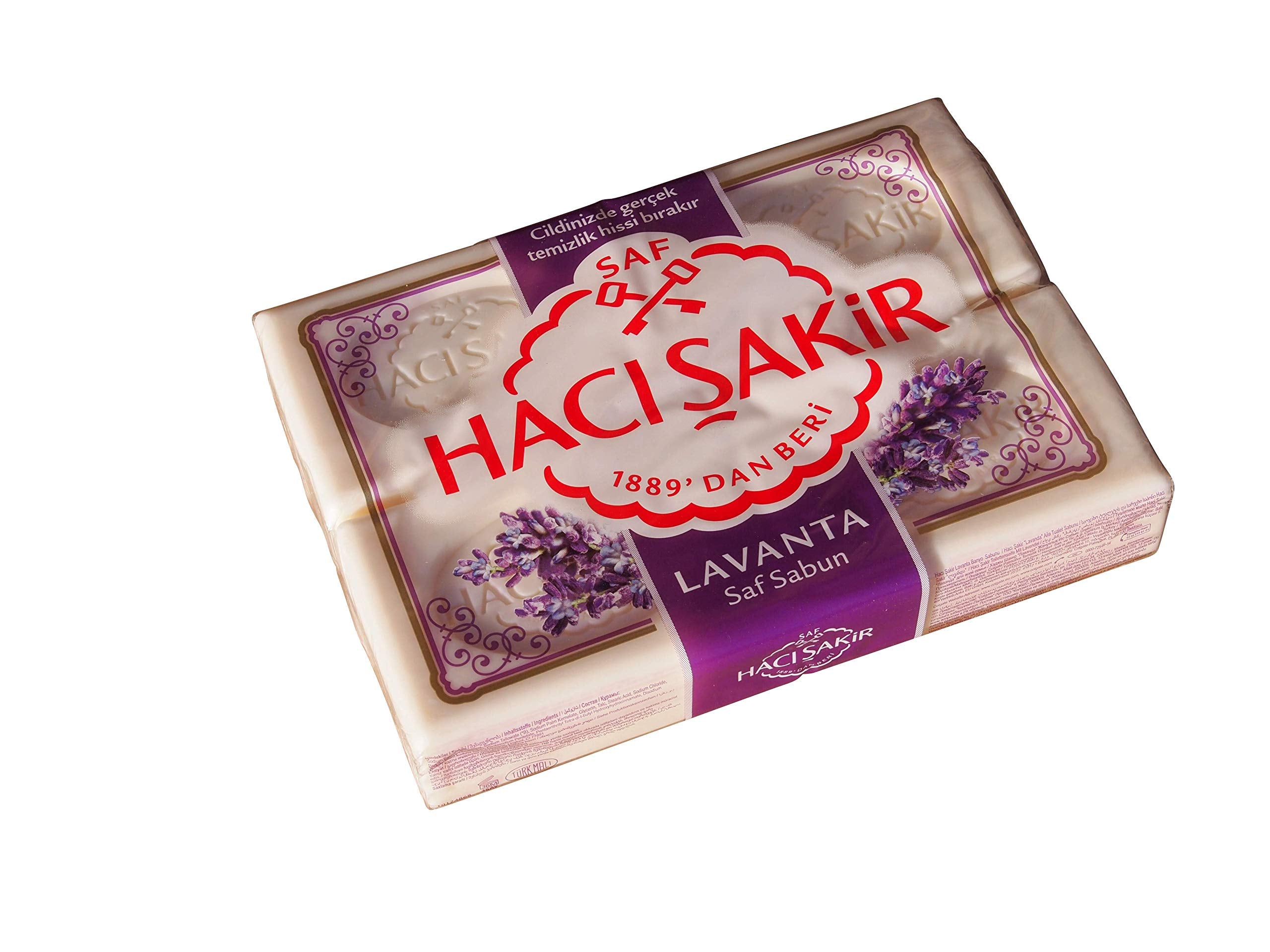 Haci Sakir Bath Soap With Lavender 4pcs 600gr