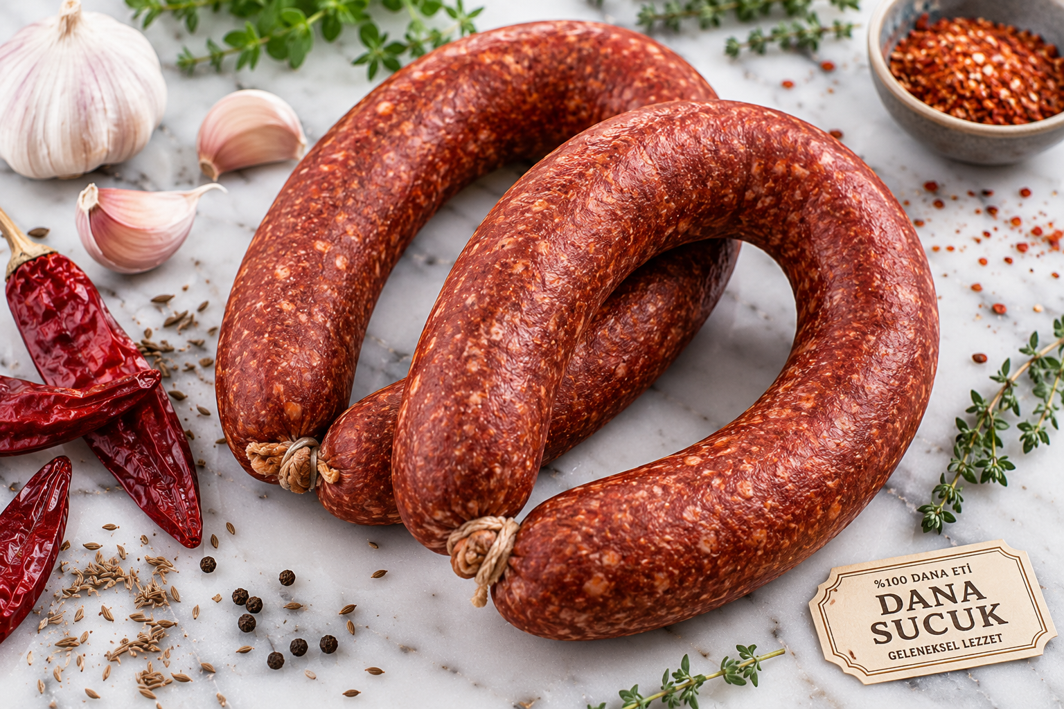 Homemade Soujouk