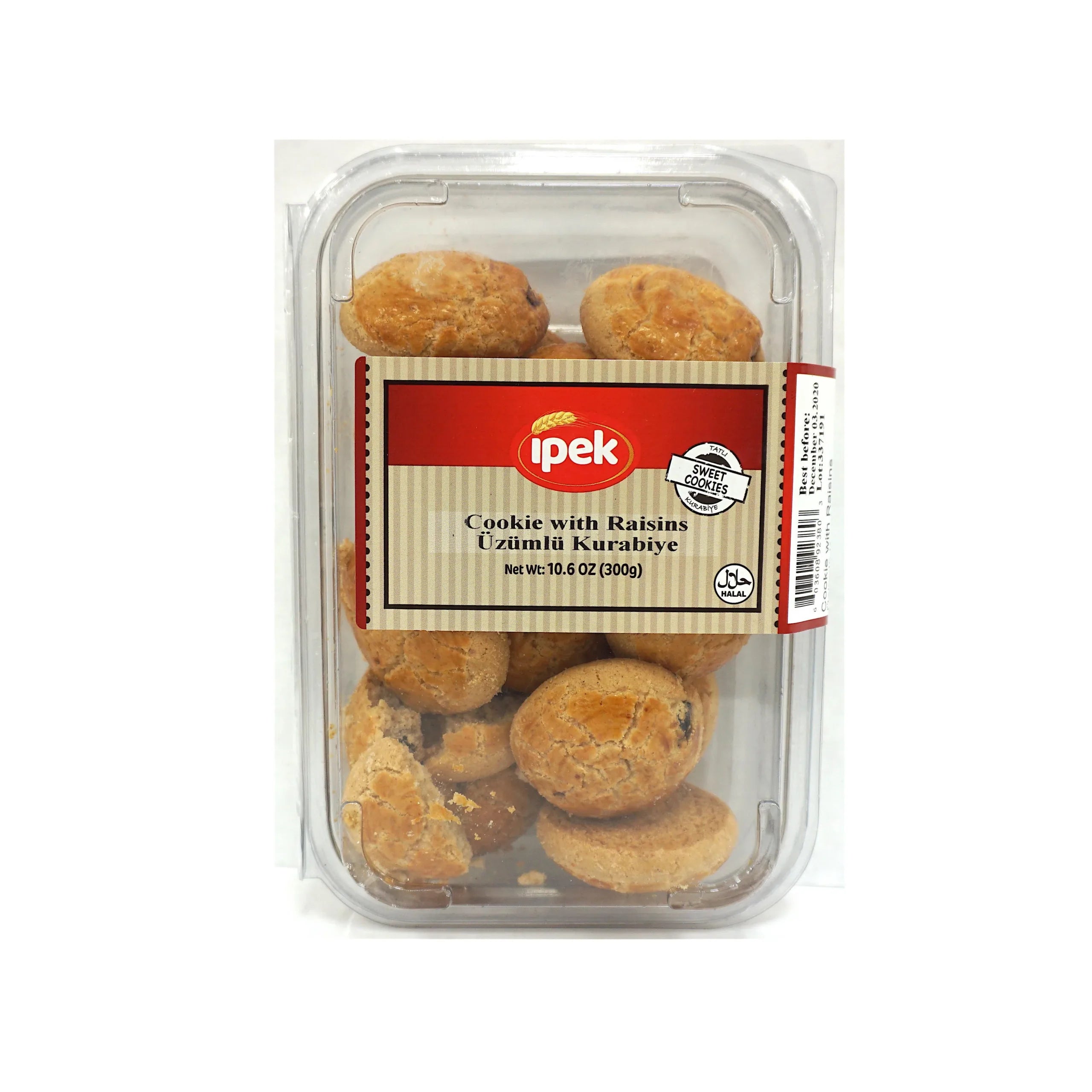 Ipek Cookie With Raisins In Pack Foil 10.6oz