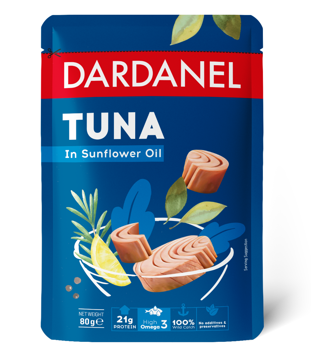 Dardanel Tuna In Sunflower Oil In Pouch 80gr