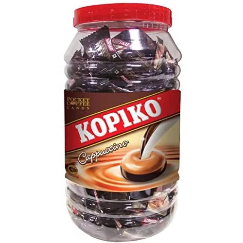Kopiko Cappuccino Candy In Jar 28.2oz