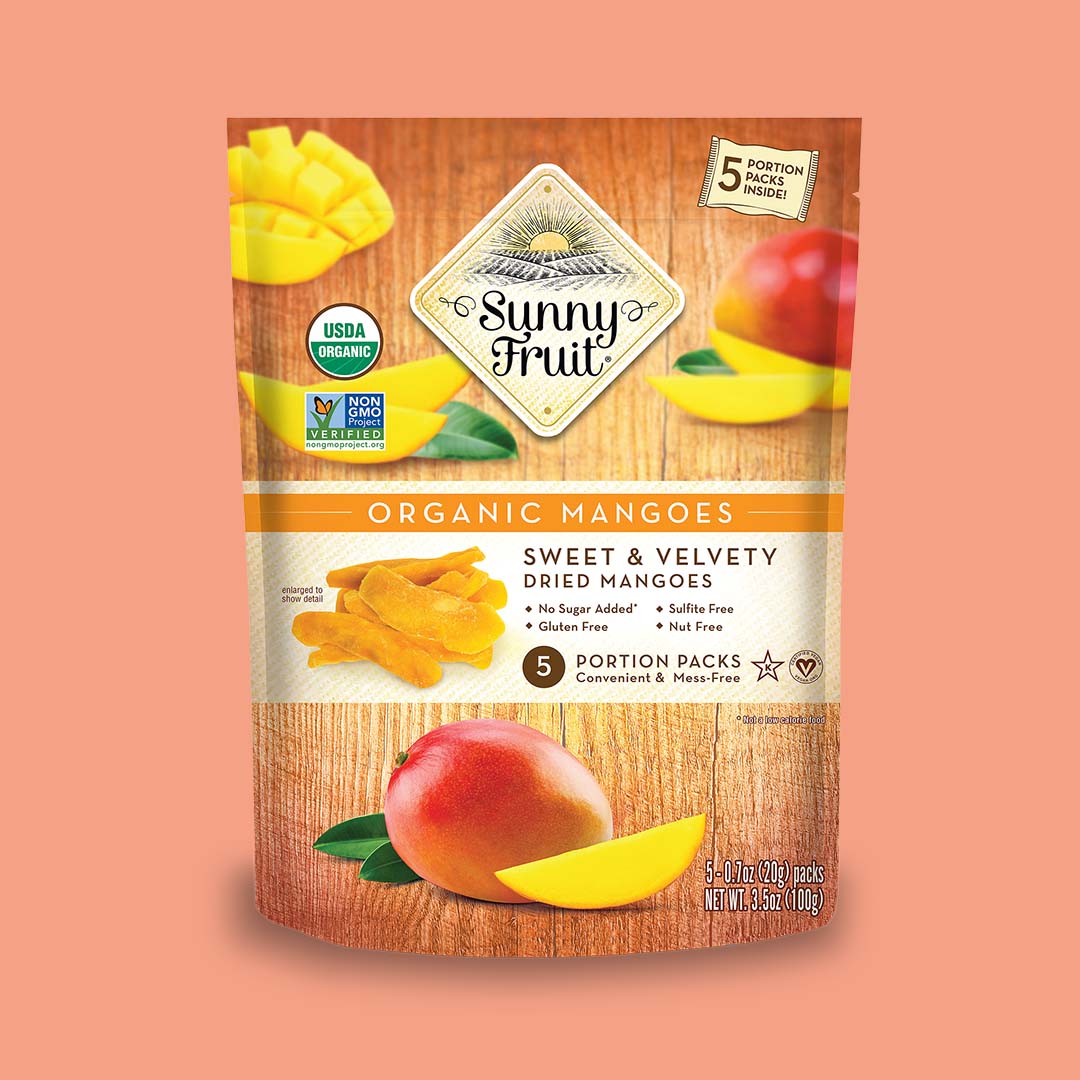 Sunny Fruit Organic Mangoes 150gr