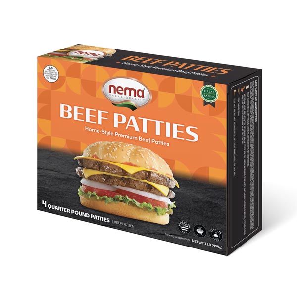 Nema Beef Patties 454 gr