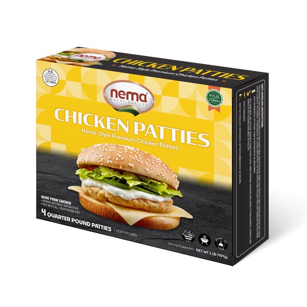 Nema Chicken Patties 1 lb
