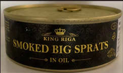 King Riga Big Sprats In Oil In Can 240gr