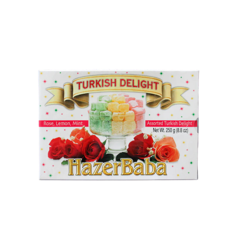 Hazerbaba Assorted Turkish Delight In Box 8.8oz