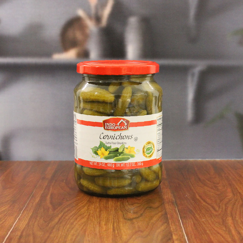 Indo Cornichons - Extra Fine Gherkins 24.34oz