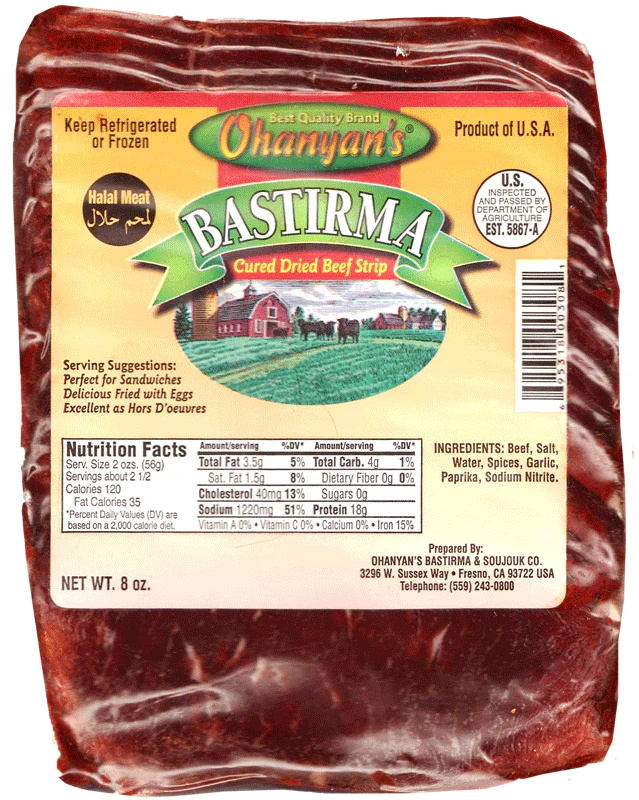 Ohanyan Basturma Lean Sliced 227gr