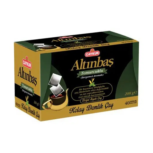 Caykur Altinbas Earl Grey Demlik Poset Tea In Box 7.1oz