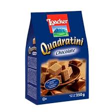 Loacker Wafers Quadratini Chocolate 250gr