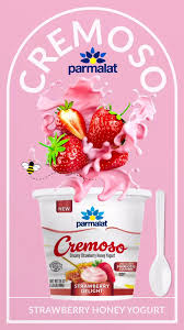 Parmalat Crem Honey Strawberry Yogurt 24oz