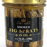 King Riga Smoked Big Sprats In Oil Jar 300gr