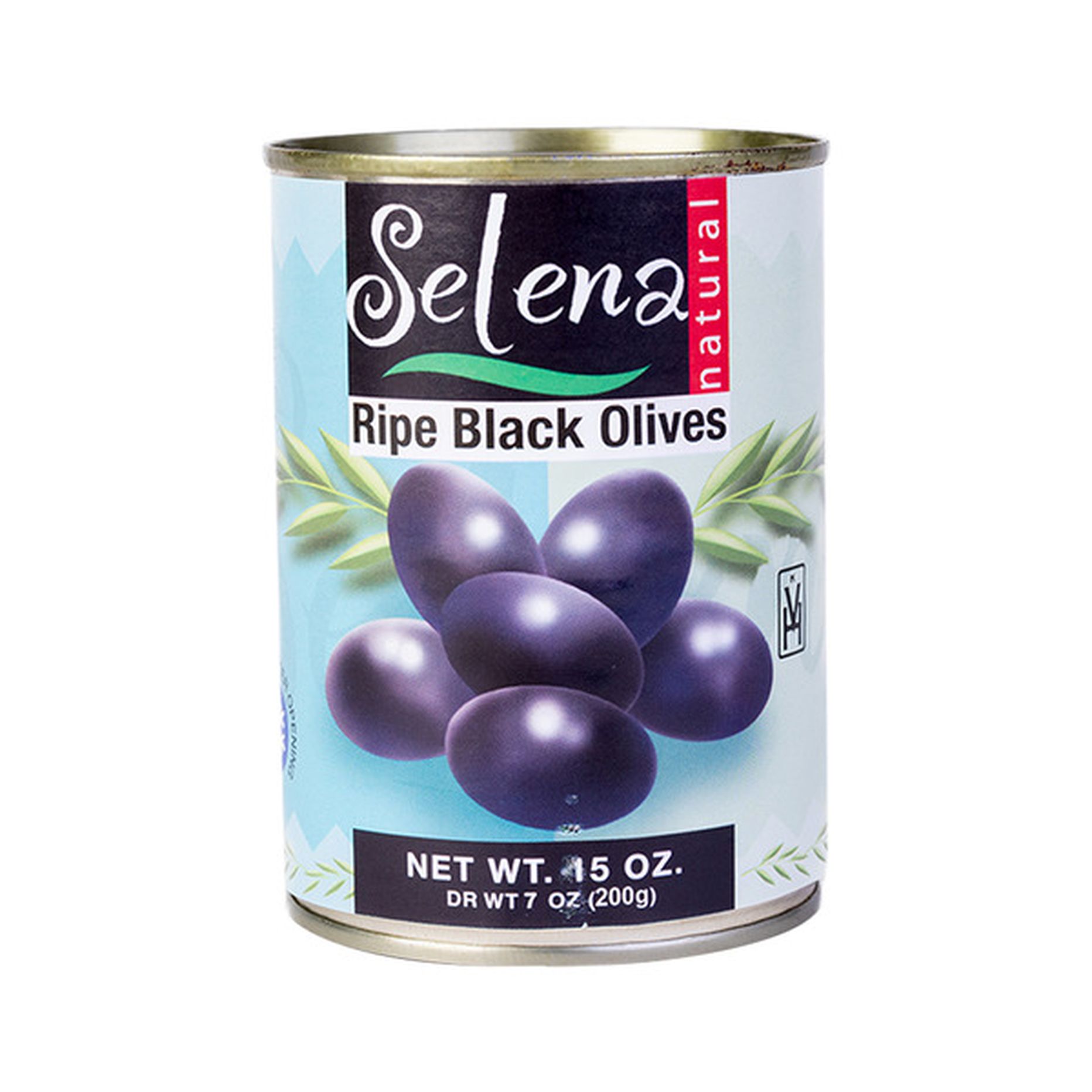 Selena Ripe Black Olives 15oz