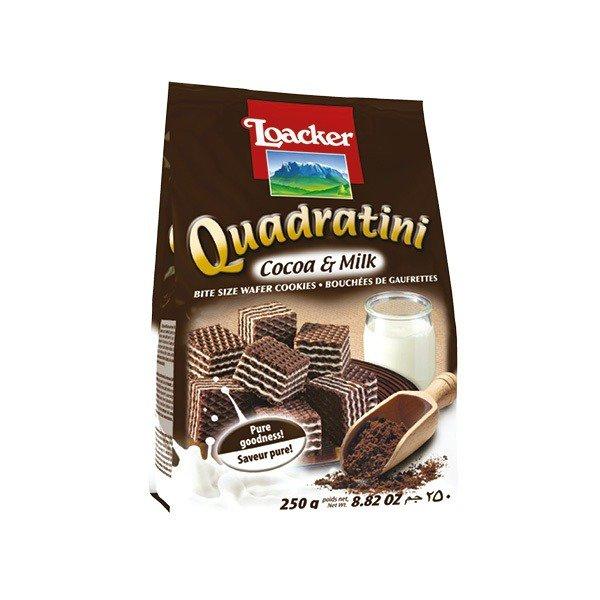 Loacker Quadratini Cocoa & Milk 250gr