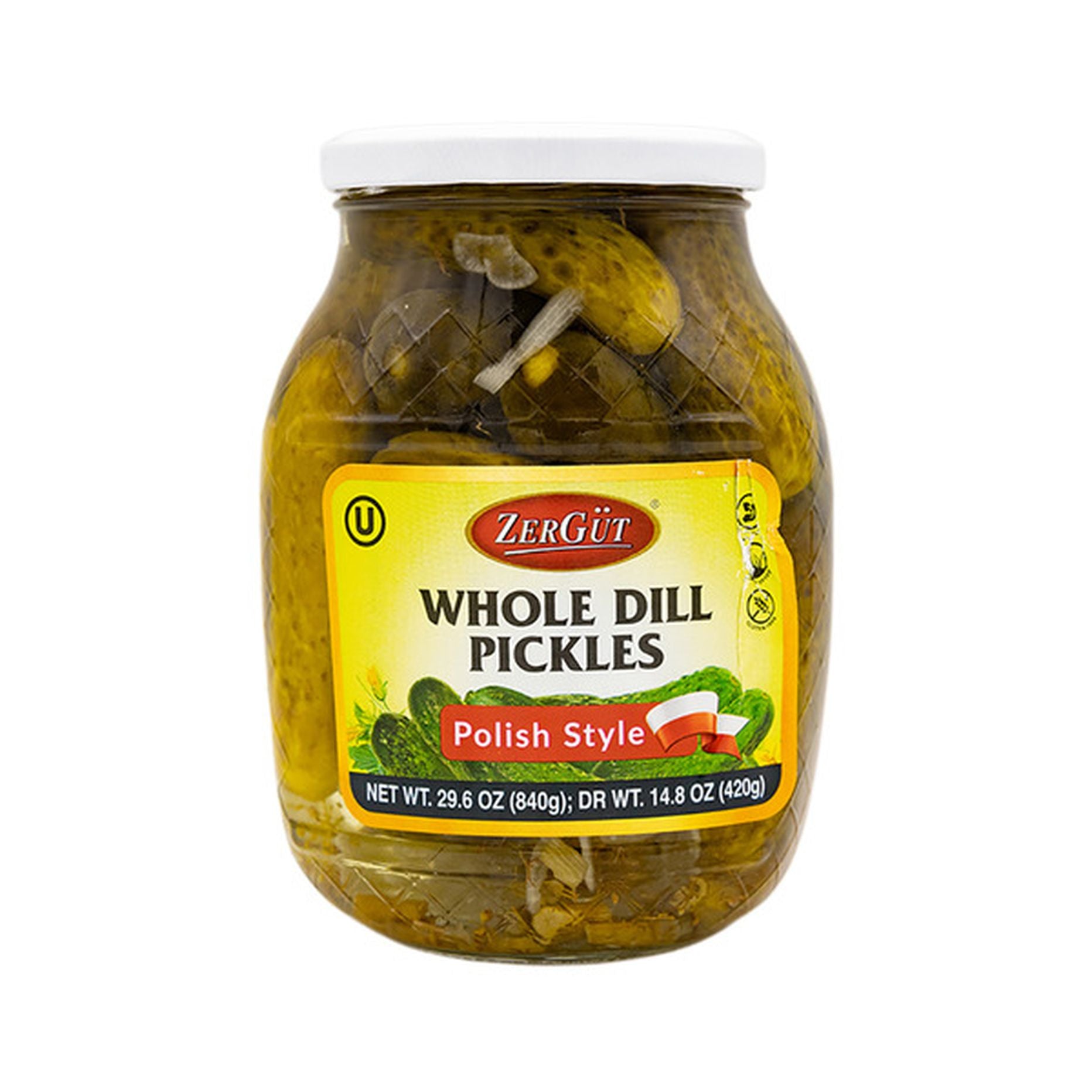 Zergut Polish Dill Pickless 840gr