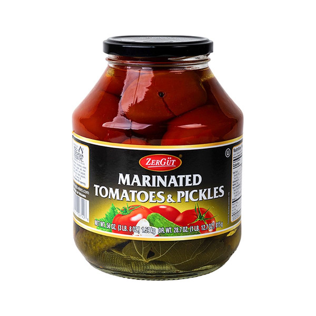 Zergut Tomatoes With Gherkins 56oz