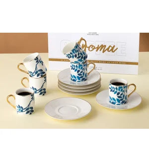 Aroma Coffee Cup 12pc Set Gold (MTS1017)