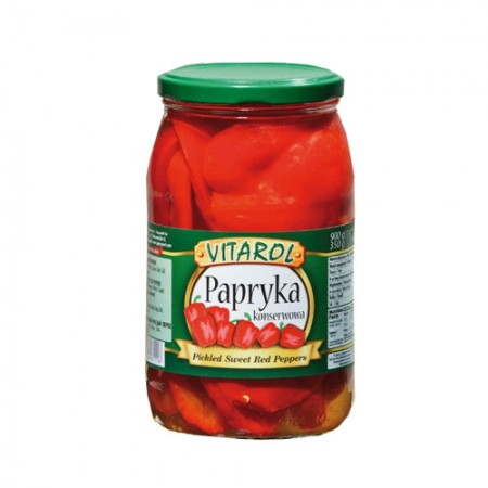 Vitarol Red Sweet Peppers Pickled 650gr