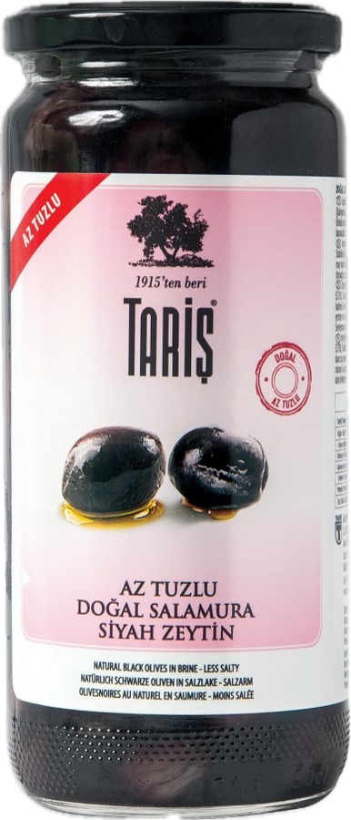 Taris Black Olive Gemlik Type Low Salted 500gr