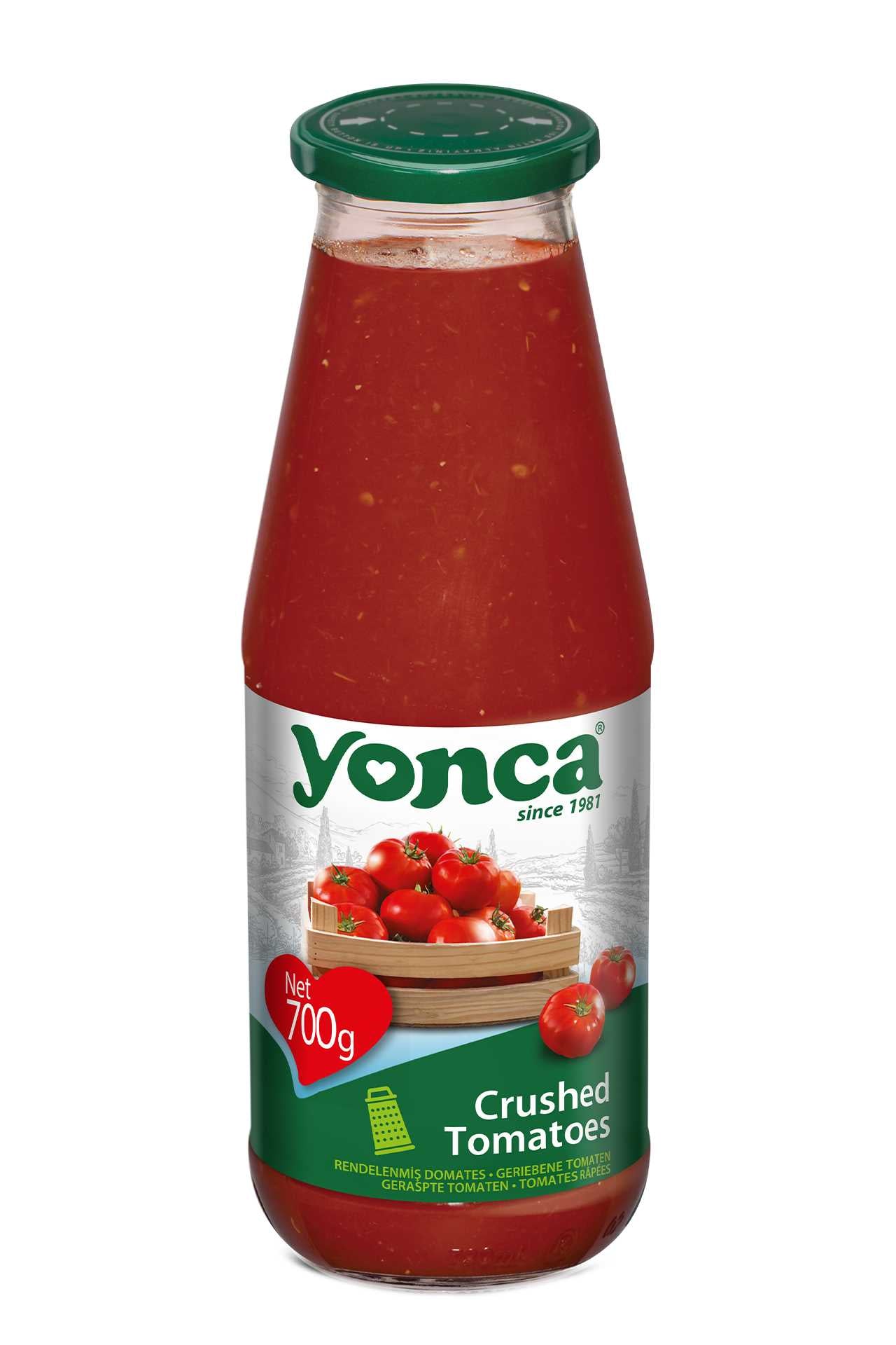Yonca Crushed Tomatoes In Glass Bottle 24.7oz
