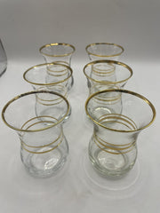 Lav Tea Set Demet Gold Trimi 135cc (4.25oz)