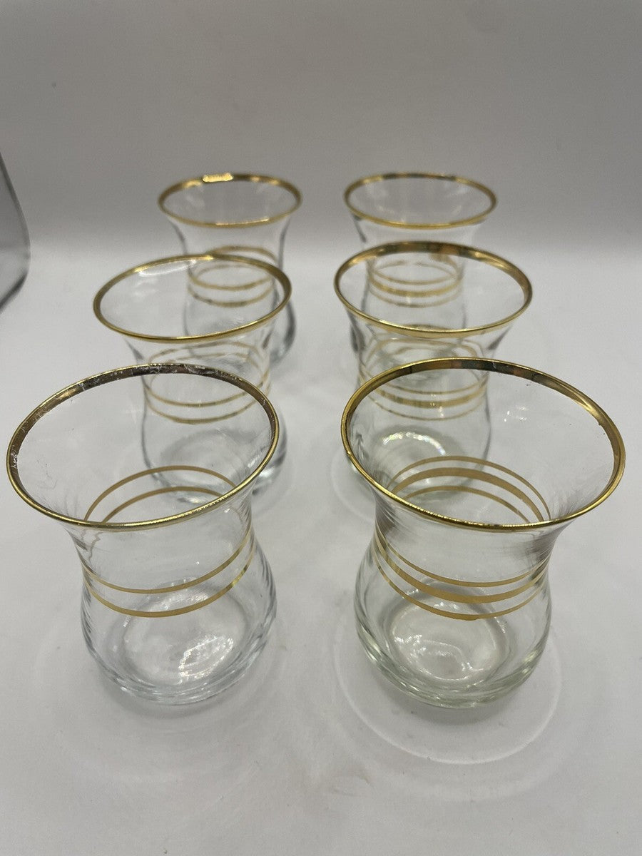 Lav Tea Set Demet Gold Trimi 135cc (4.25oz)