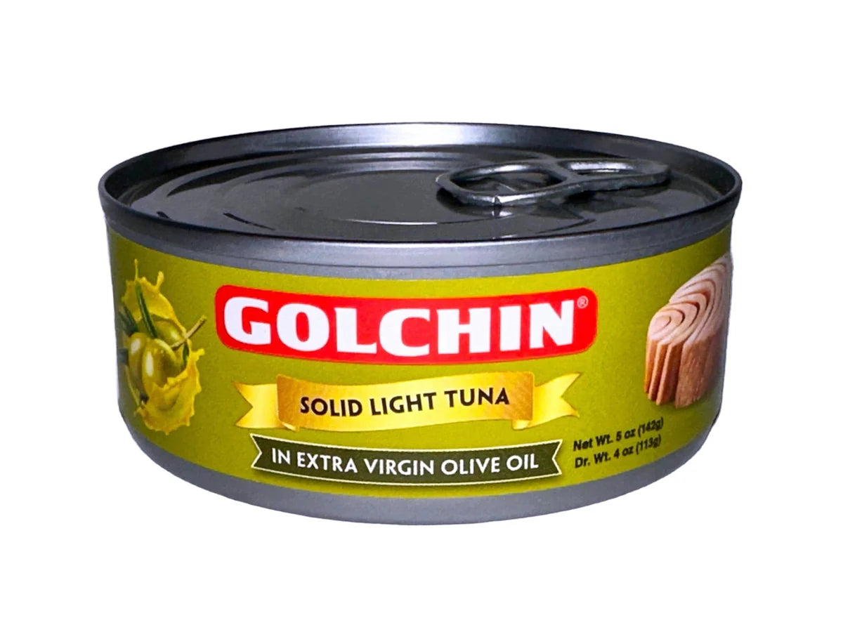 Golchin Solid Light Tuna In Extra Virgin Olive Oil 5oz
