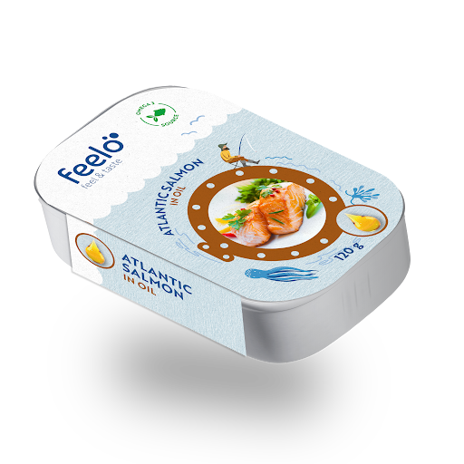 Feelo Salmon Fillet In Oil Poland 120gr